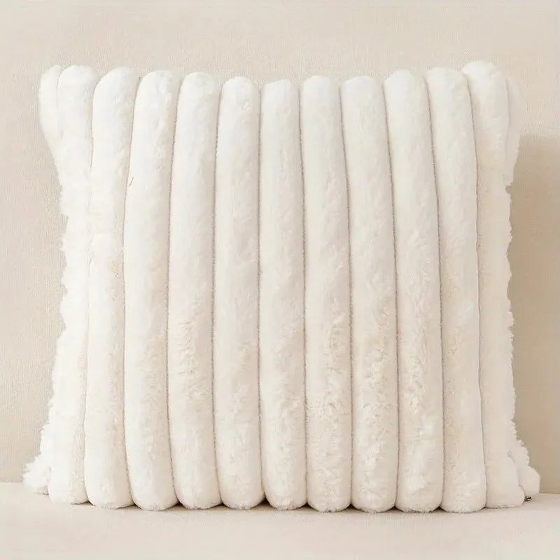 Cordura Plush Cushion Cover - Ribbed Faux Fur, 45cm