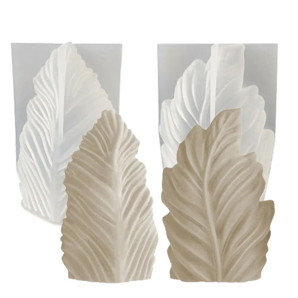 Foliata Candle Mould - Veined Leaf Silicone Cast