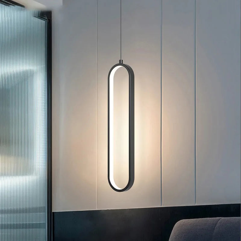 Minimalist Oval Pendant Light