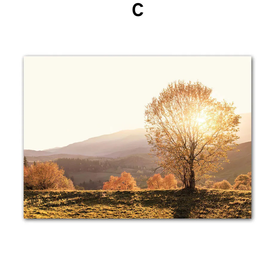 Renarde Autumn Print - Fox & Meadow Canvas Series