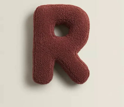 Alphabet Letter Throw Pillow - R
