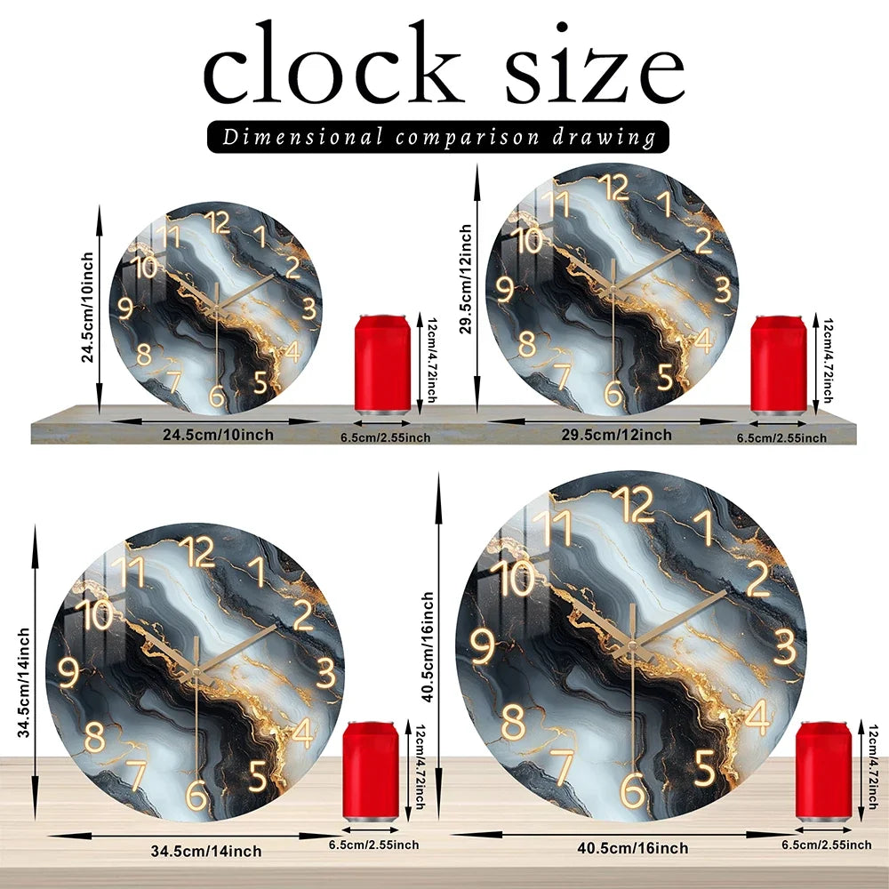 Marble Wall Clock
