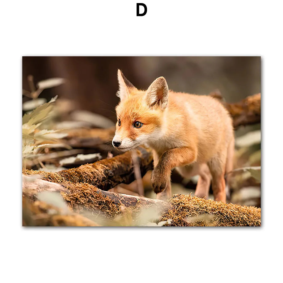 Renarde Autumn Print - Fox & Meadow Canvas Series
