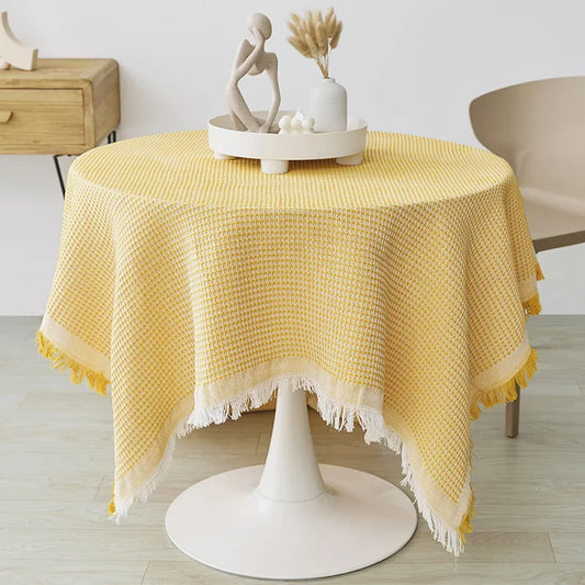 Fringella Square Tablecloth - Crocheted Edge, Three Sizes