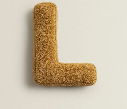 Alphabet Letter Throw Pillow - L