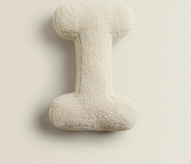 Alphabet Letter Throw Pillow - I