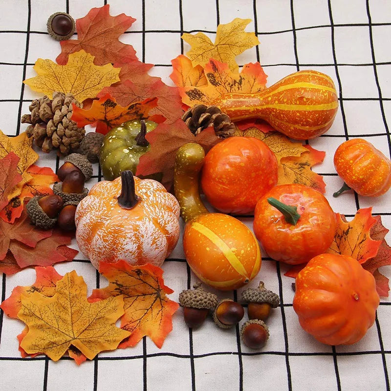 Harvella Decor Props - 50-Piece Foam Gourd Mix