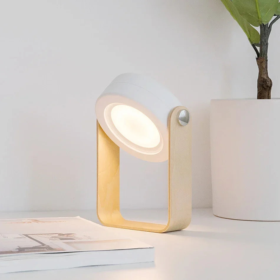 Wooden Handle Portable Lantern