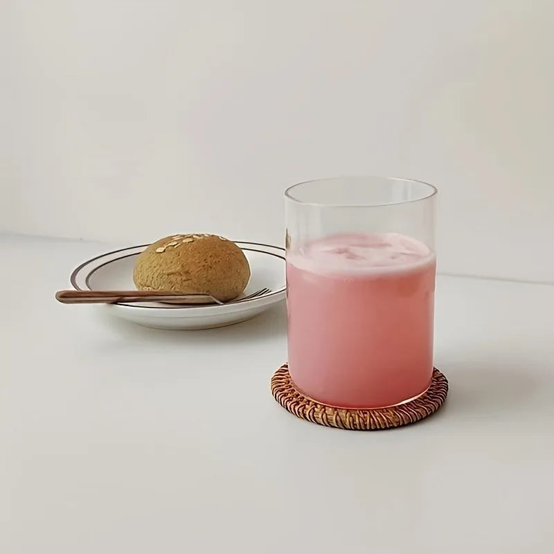 Rattania Braided Coaster - Woven Spiral Drink Mats