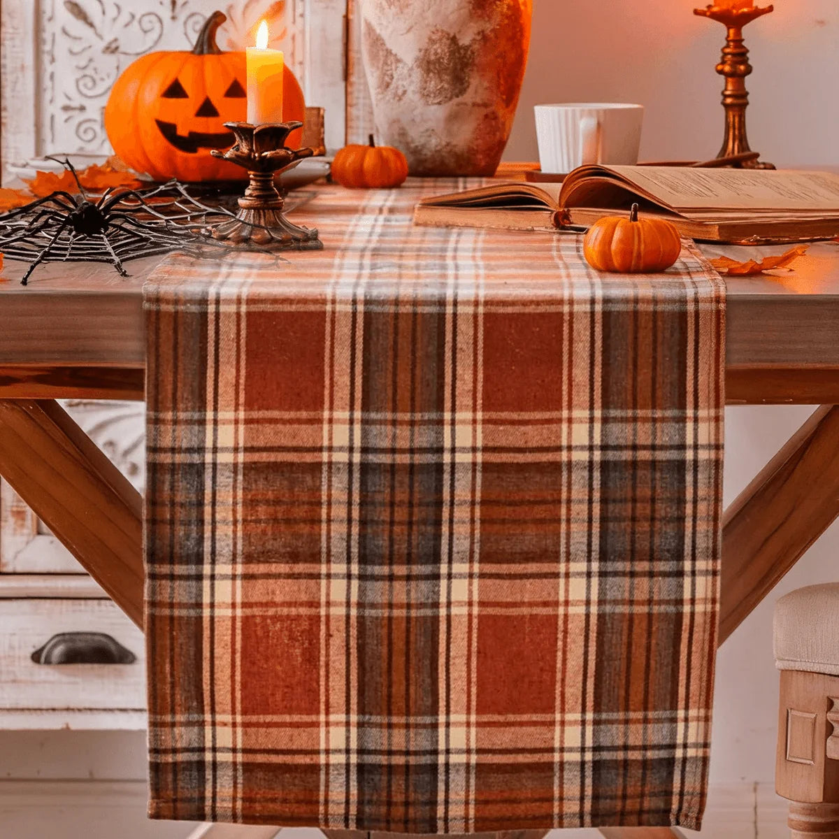 Tanjero Plaid Runner - Woven Check, Two Lengths