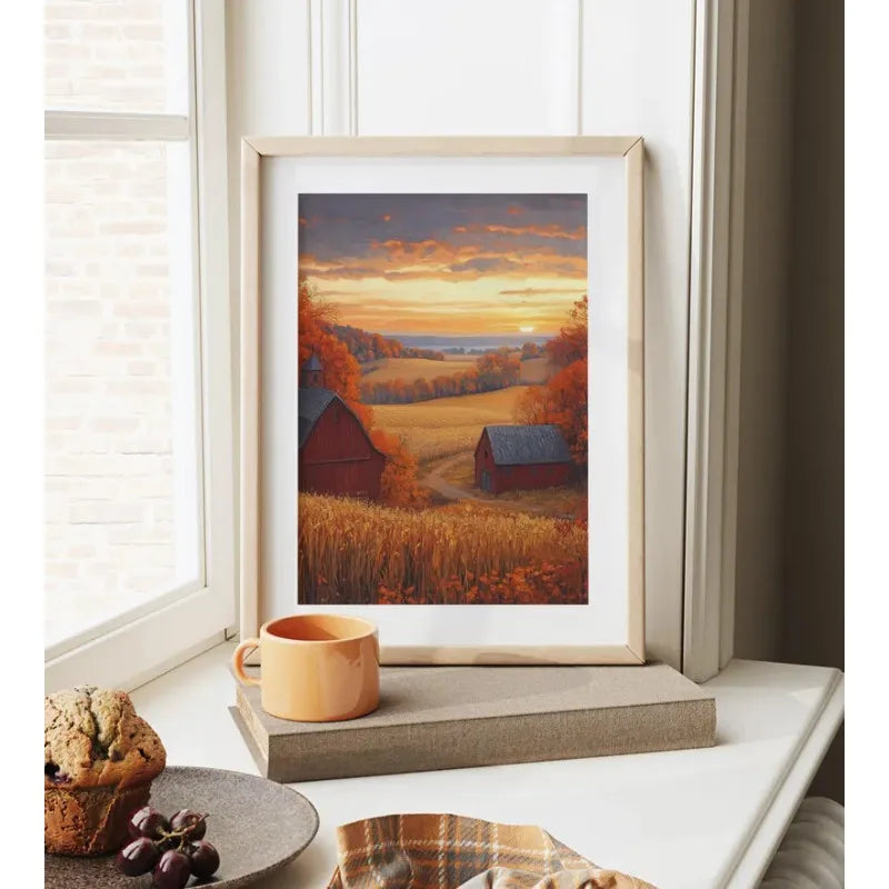 Caldera Field Print - Watercolour Landscape Series