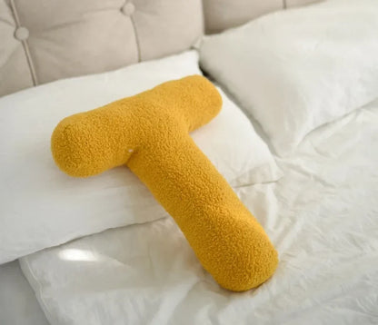 Alphabet Letter Throw Pillow - T