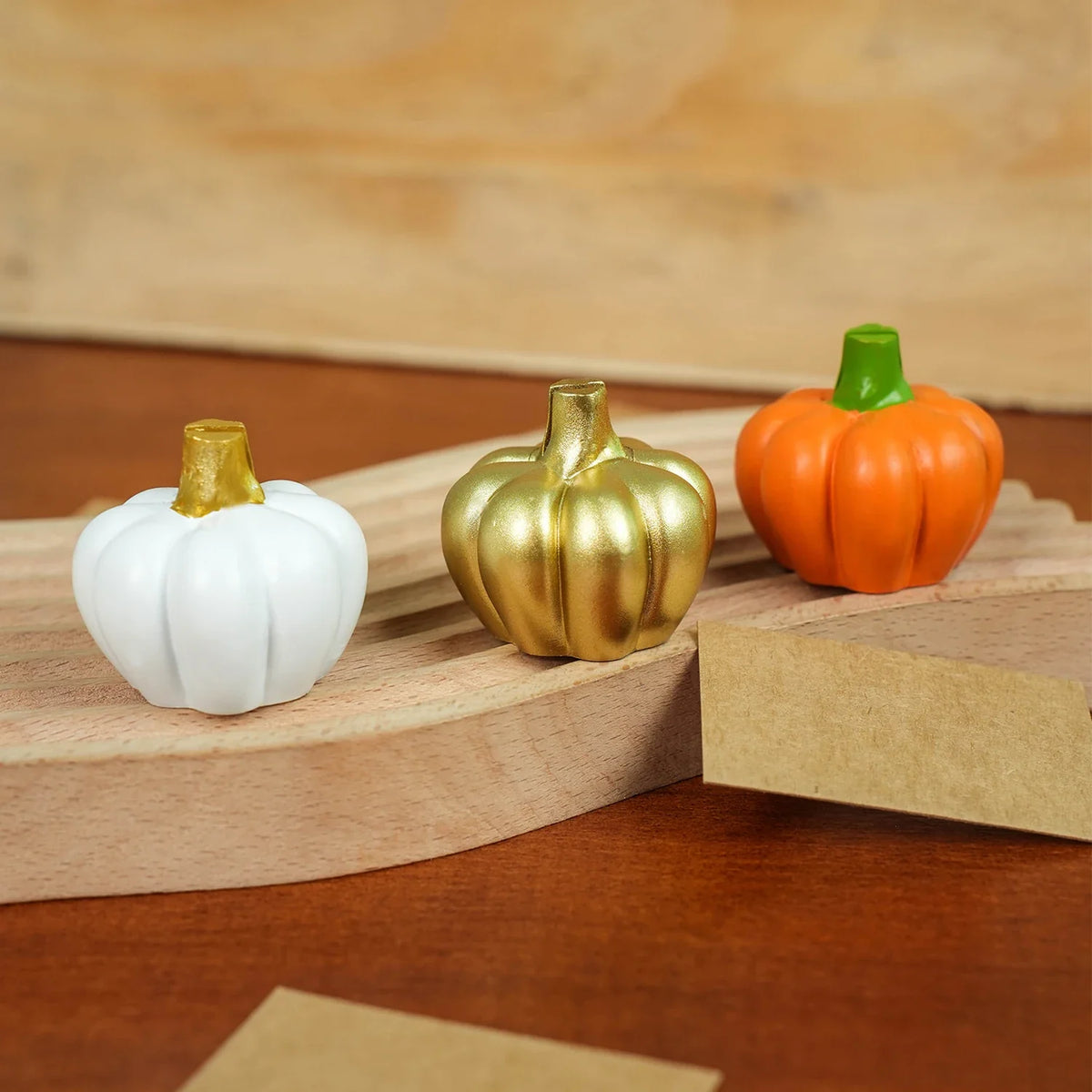 Gilden Place Card Holders - Pumpkin Settings, Set of 6