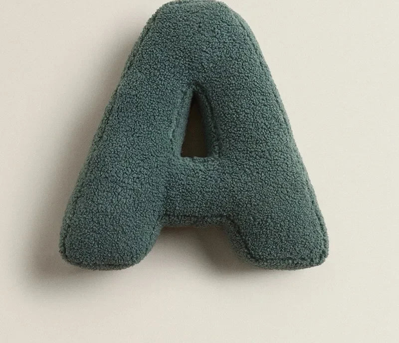 Alphabet Letter Throw Pillow - A