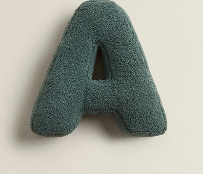 Alphabet Letter Throw Pillow - A