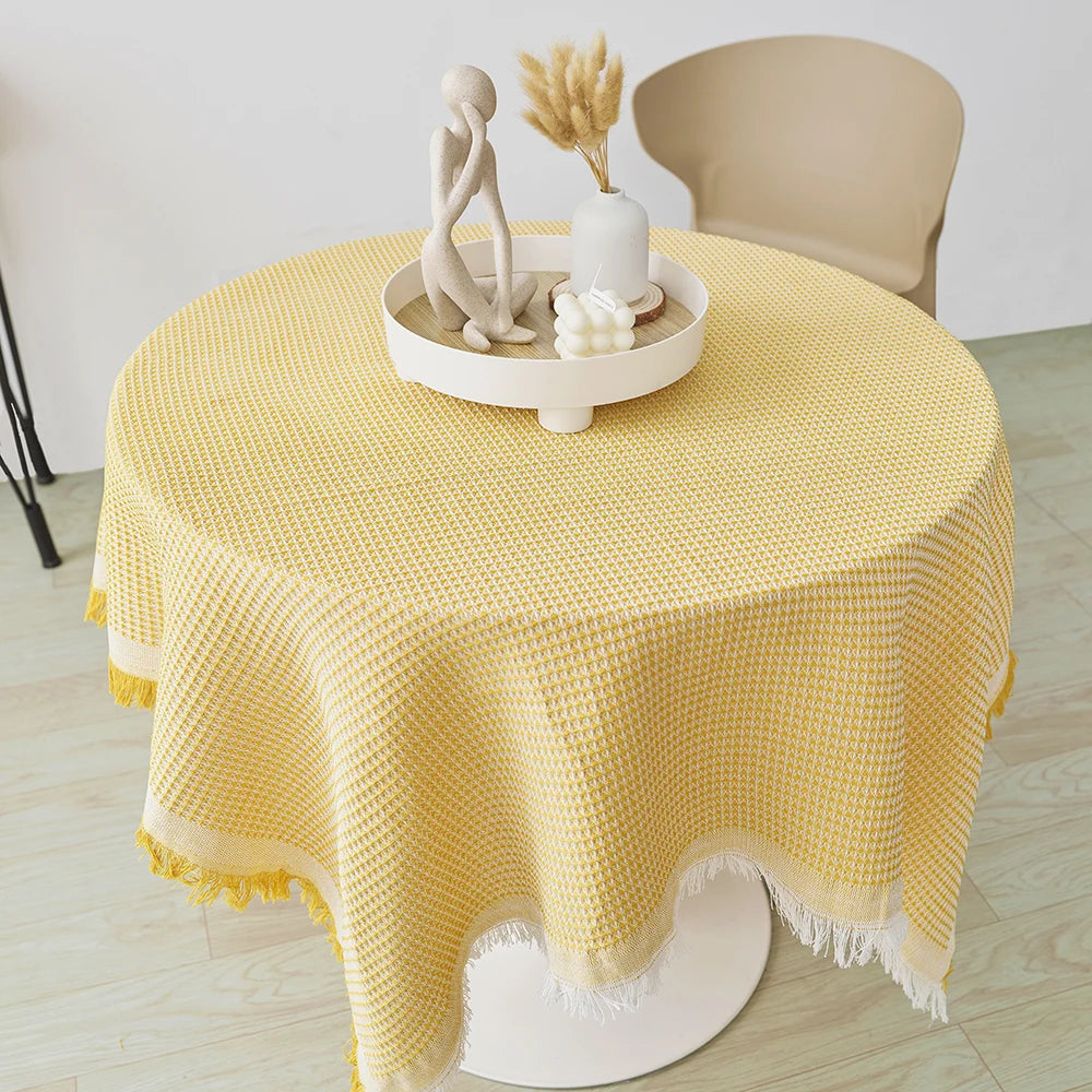 Fringella Square Tablecloth - Crocheted Edge, Three Sizes