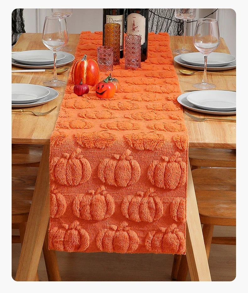 Spectra Table Runner - Pumpkin & Ghost, Four Lengths