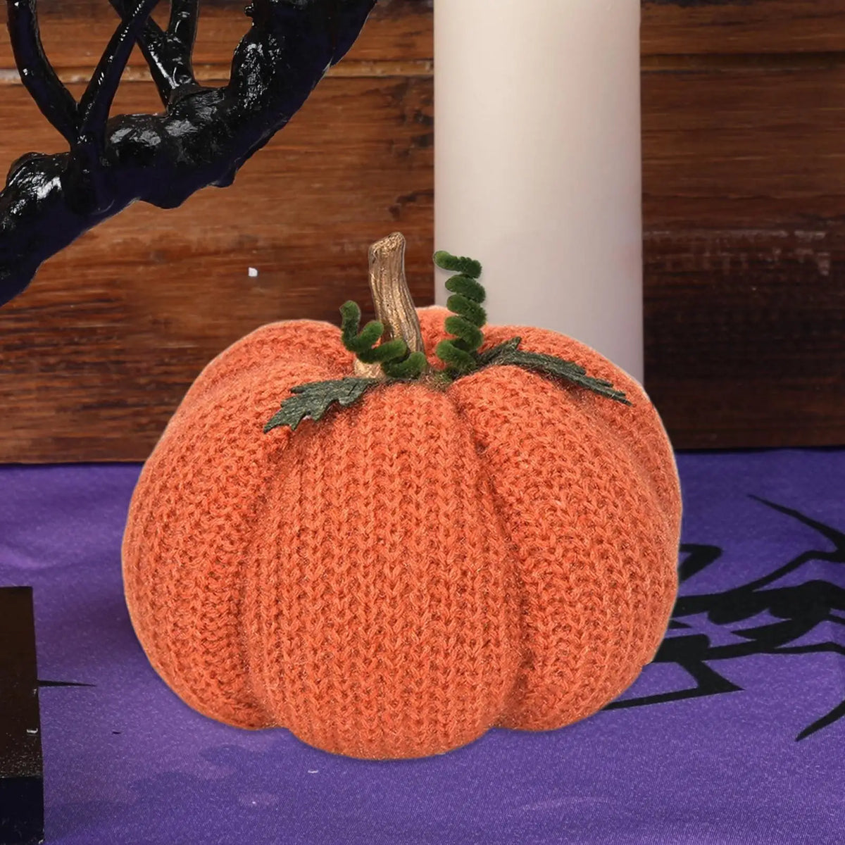 Gourdine Crochet Pumpkin - Stuffed Yarn Ornament