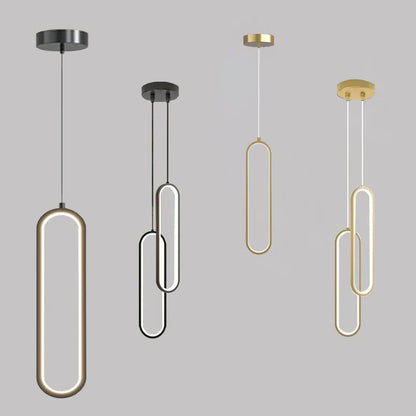 Minimalist Oval Pendant Light