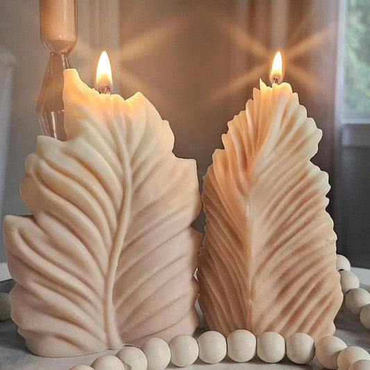 Foliata Candle Mould - Veined Leaf Silicone Cast