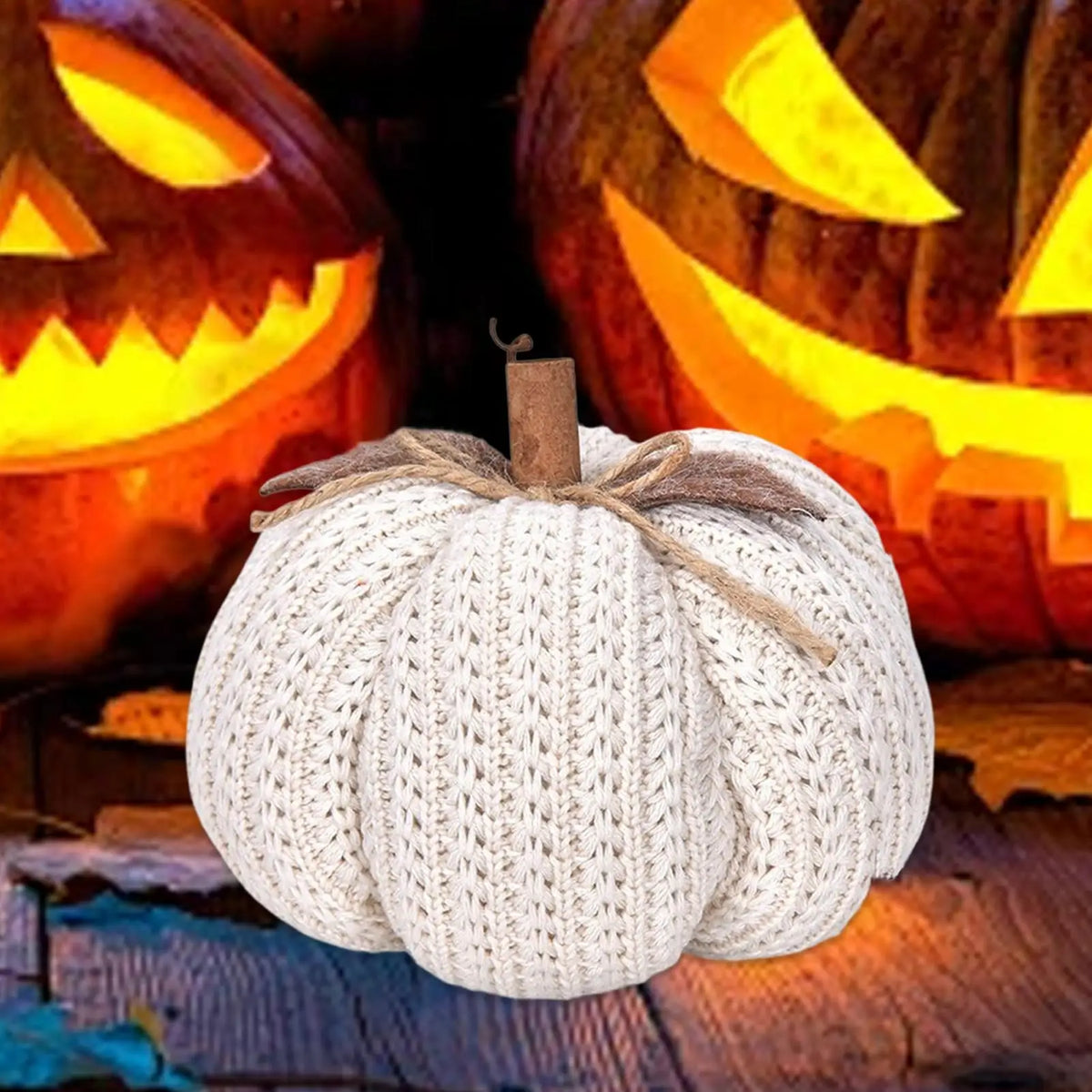Gourdine Crochet Pumpkin - Stuffed Yarn Ornament