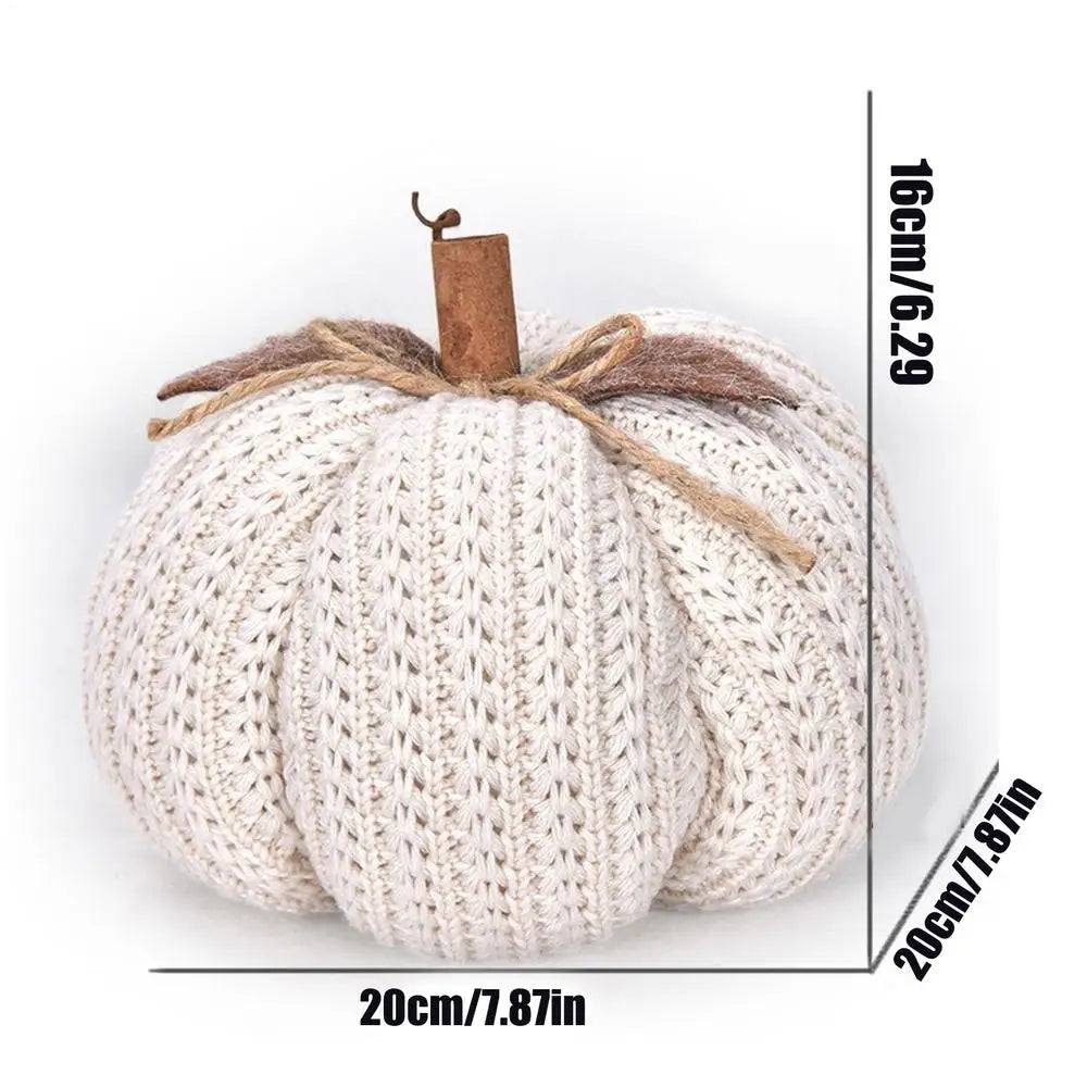 Gourdine Crochet Pumpkin - Stuffed Yarn Ornament