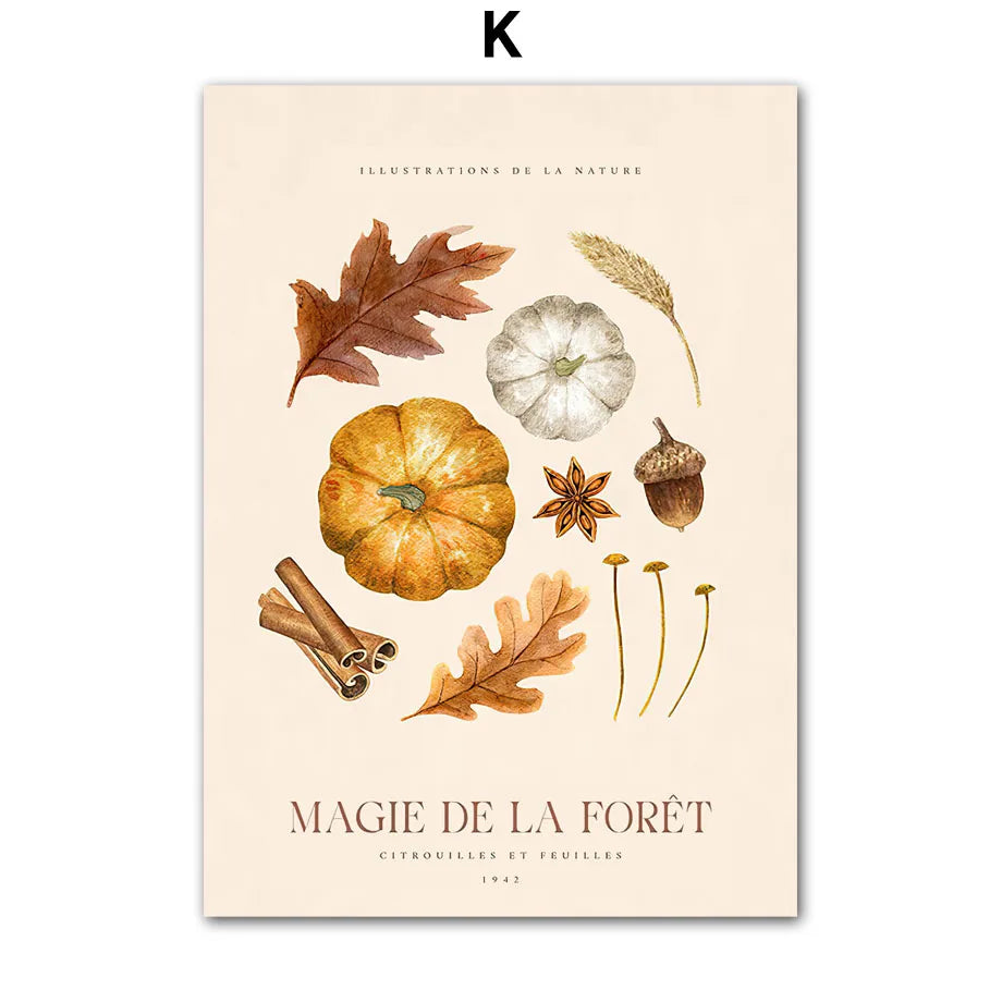 Renarde Autumn Print - Fox & Meadow Canvas Series