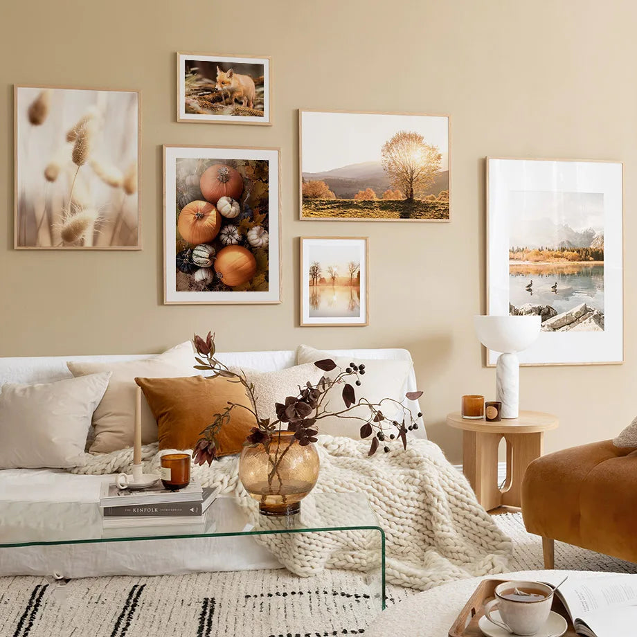 Renarde Autumn Print - Fox & Meadow Canvas Series