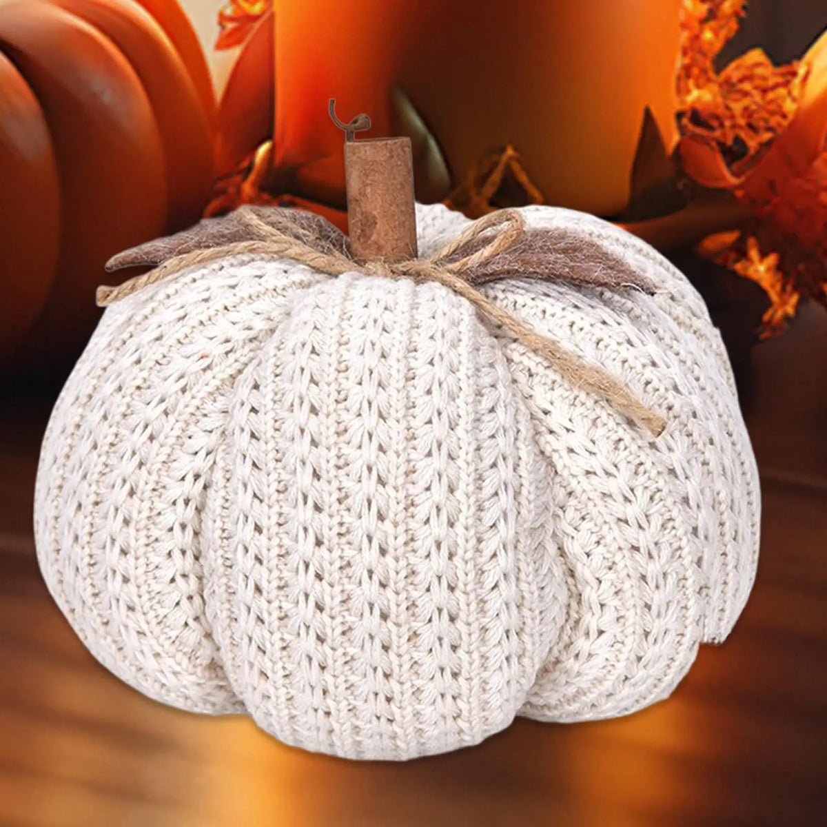 Gourdine Crochet Pumpkin - Stuffed Yarn Ornament