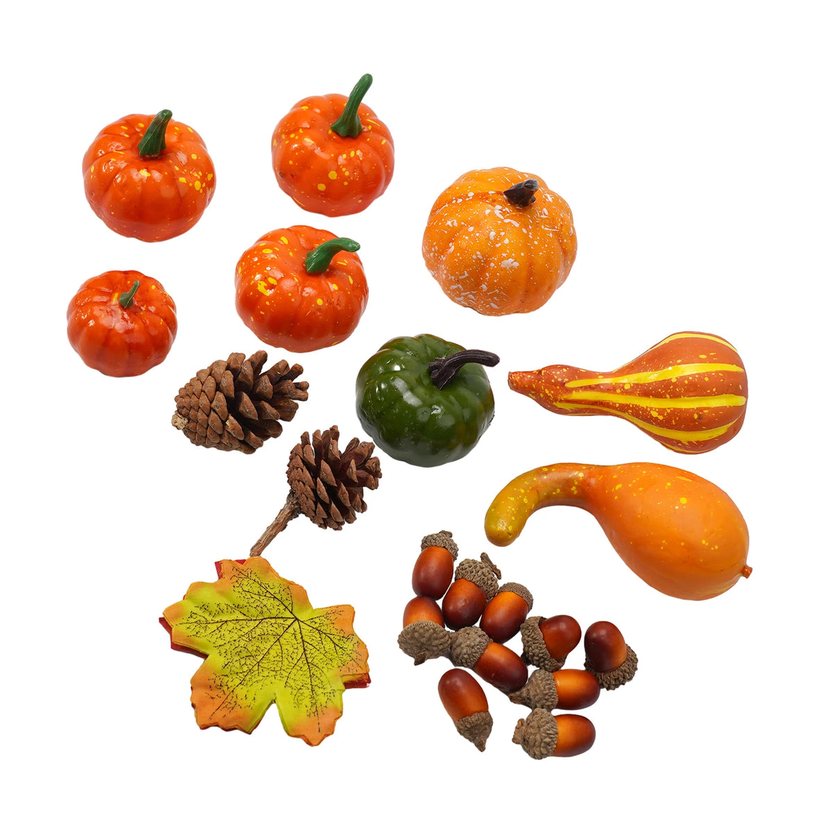Harvella Decor Props - 50-Piece Foam Gourd Mix