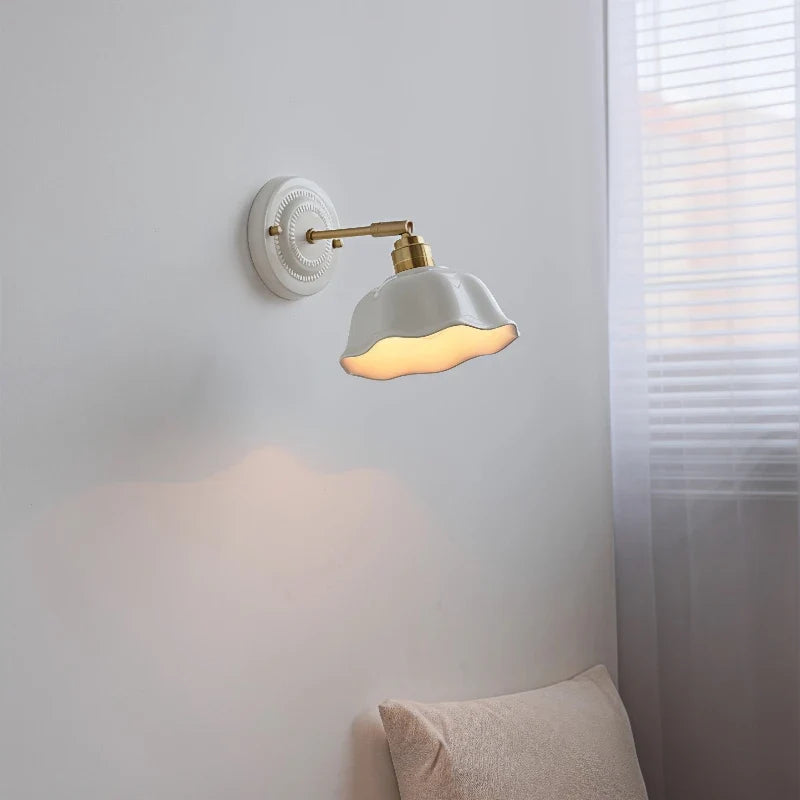 Cream Ceramic Wall Lamp
