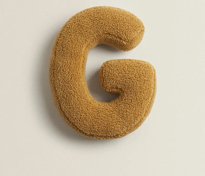 Alphabet Letter Throw Pillow - G