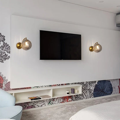 Glass Globe Wall Lamp