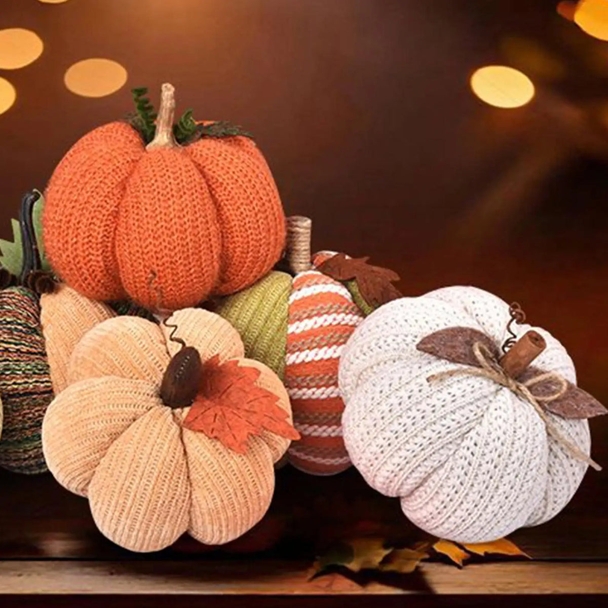 Gourdine Crochet Pumpkin - Stuffed Yarn Ornament
