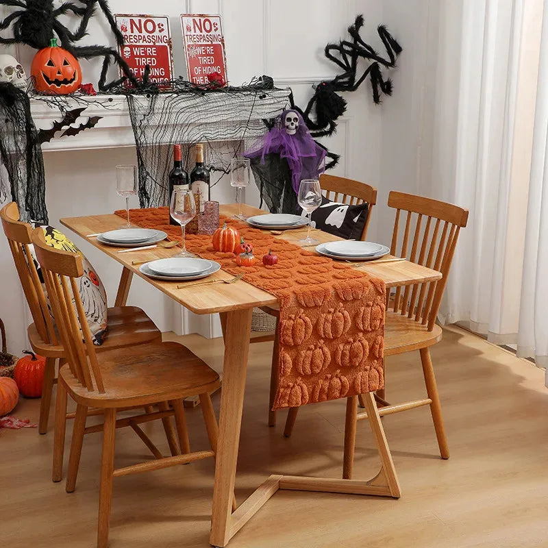 Spectra Table Runner - Pumpkin & Ghost, Four Lengths