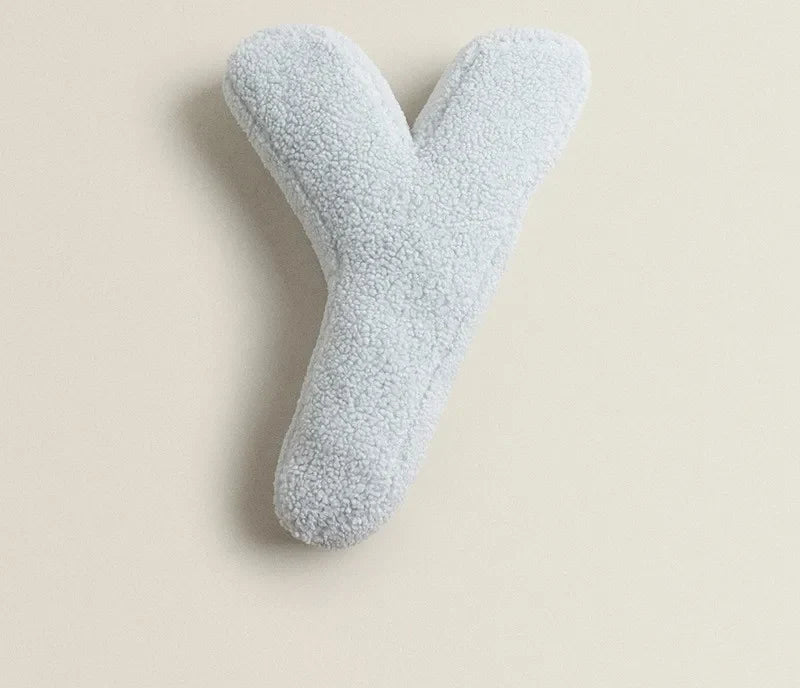 Alphabet Letter Throw Pillow - Y