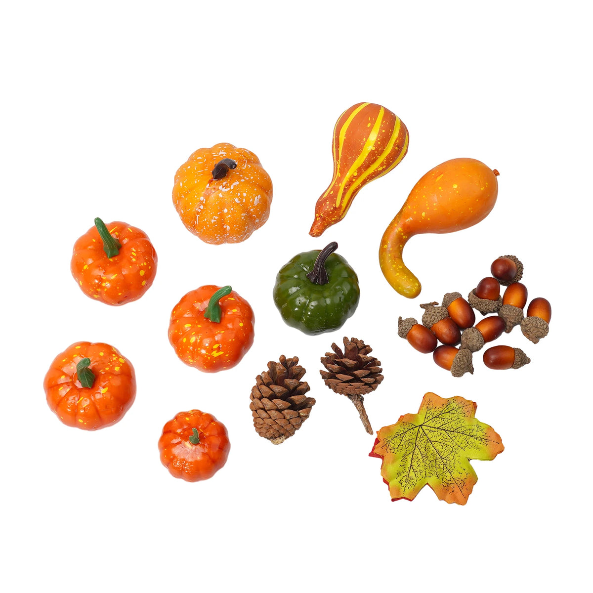Harvella Decor Props - 50-Piece Foam Gourd Mix
