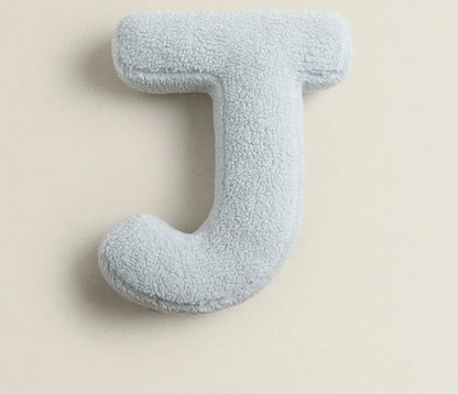 Alphabet Letter Throw Pillow - J