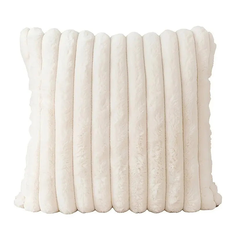 Cordura Plush Cushion Cover - Ribbed Faux Fur, 45cm