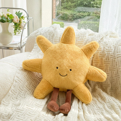 Sun and Moon Velvet Throw Pillow