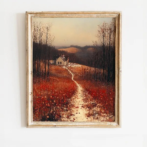 Caldera Field Print - Watercolour Landscape Series