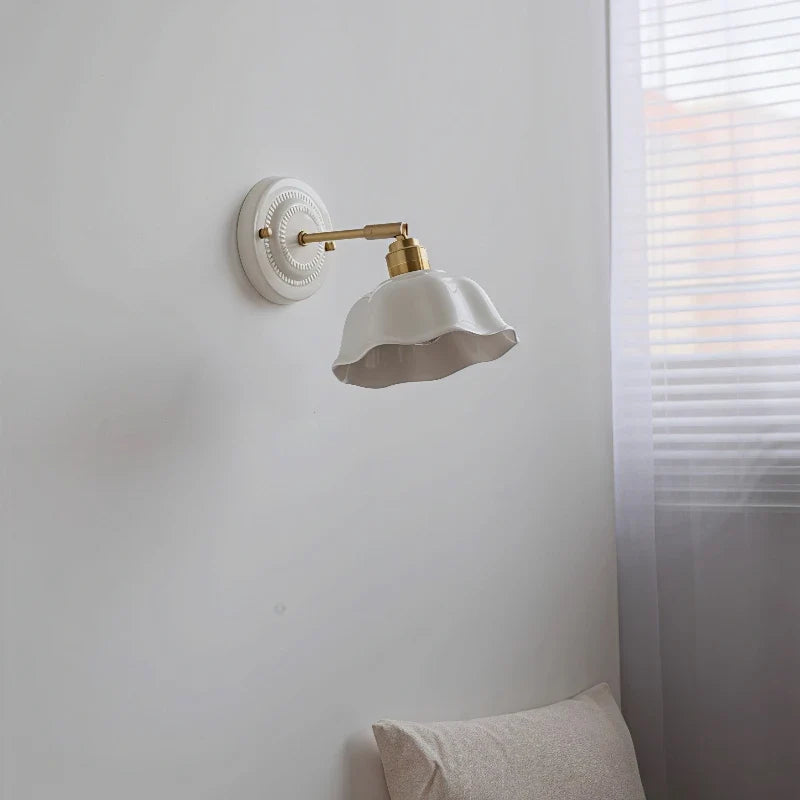 Cream Ceramic Wall Lamp