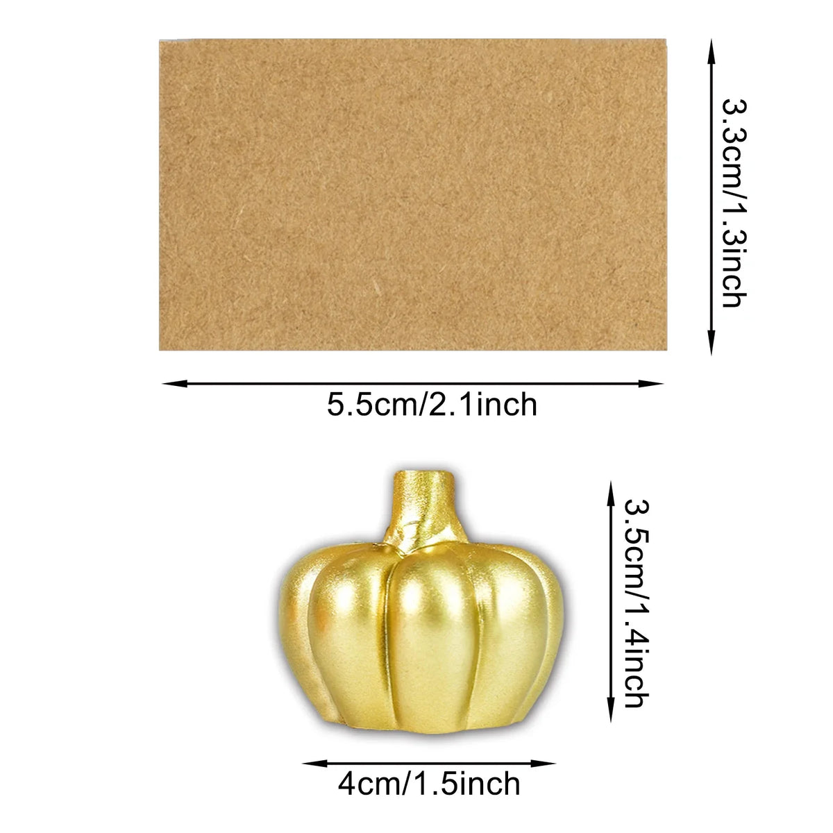 Gilden Place Card Holders - Pumpkin Settings, Set of 6