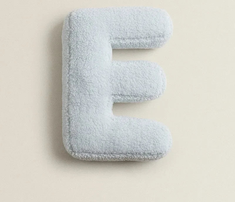 Alphabet Letter Throw Pillow - E