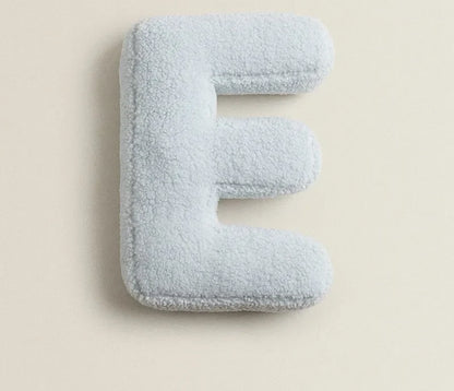 Alphabet Letter Throw Pillow - E