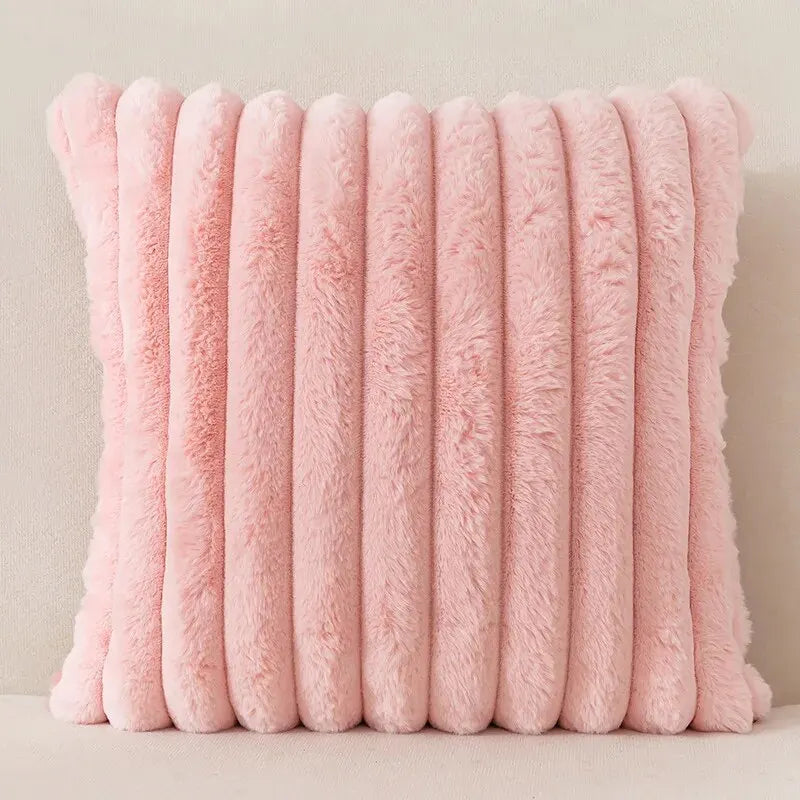 Cordura Plush Cushion Cover - Ribbed Faux Fur, 45cm