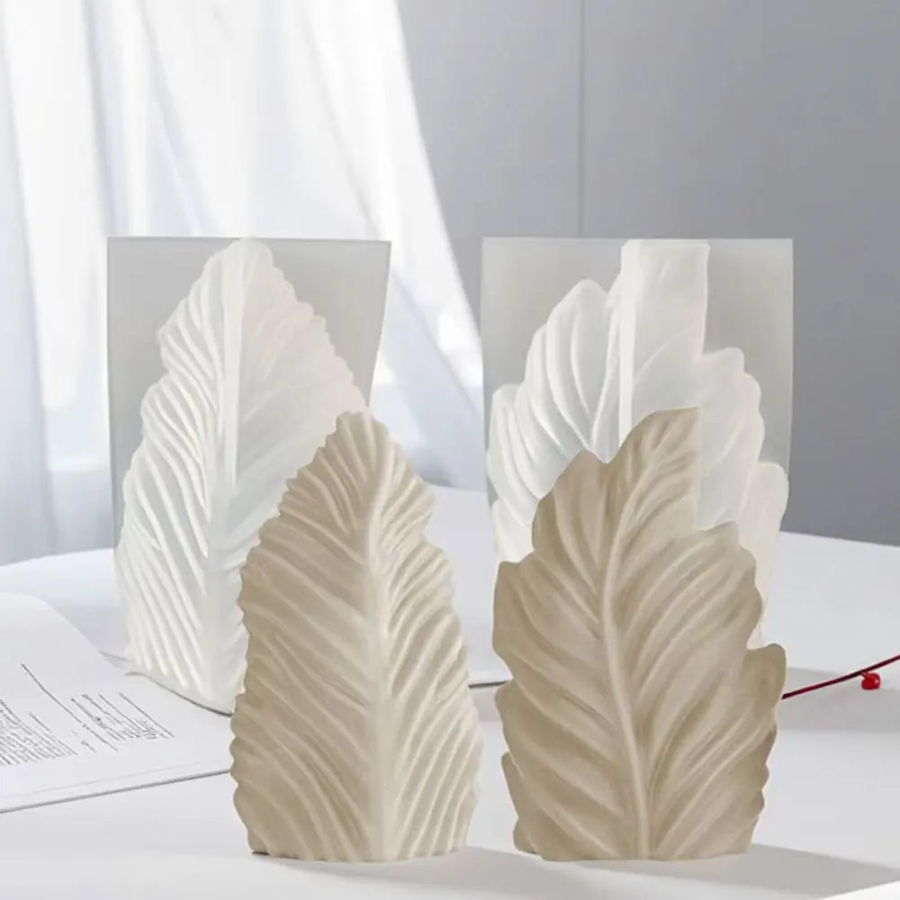 Foliata Candle Mould - Veined Leaf Silicone Cast