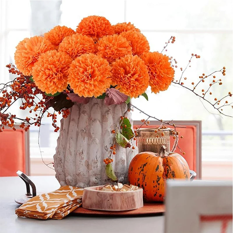 Chrysanne Silk Stems - Chrysanthemum Bunch, Four Colours