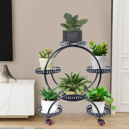 Metal Plant Stand with Wheels