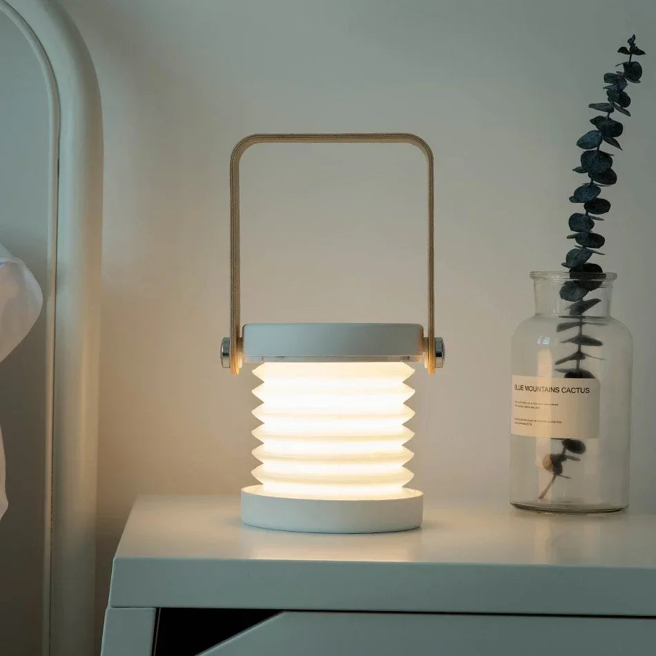 Wooden Handle Portable Lantern